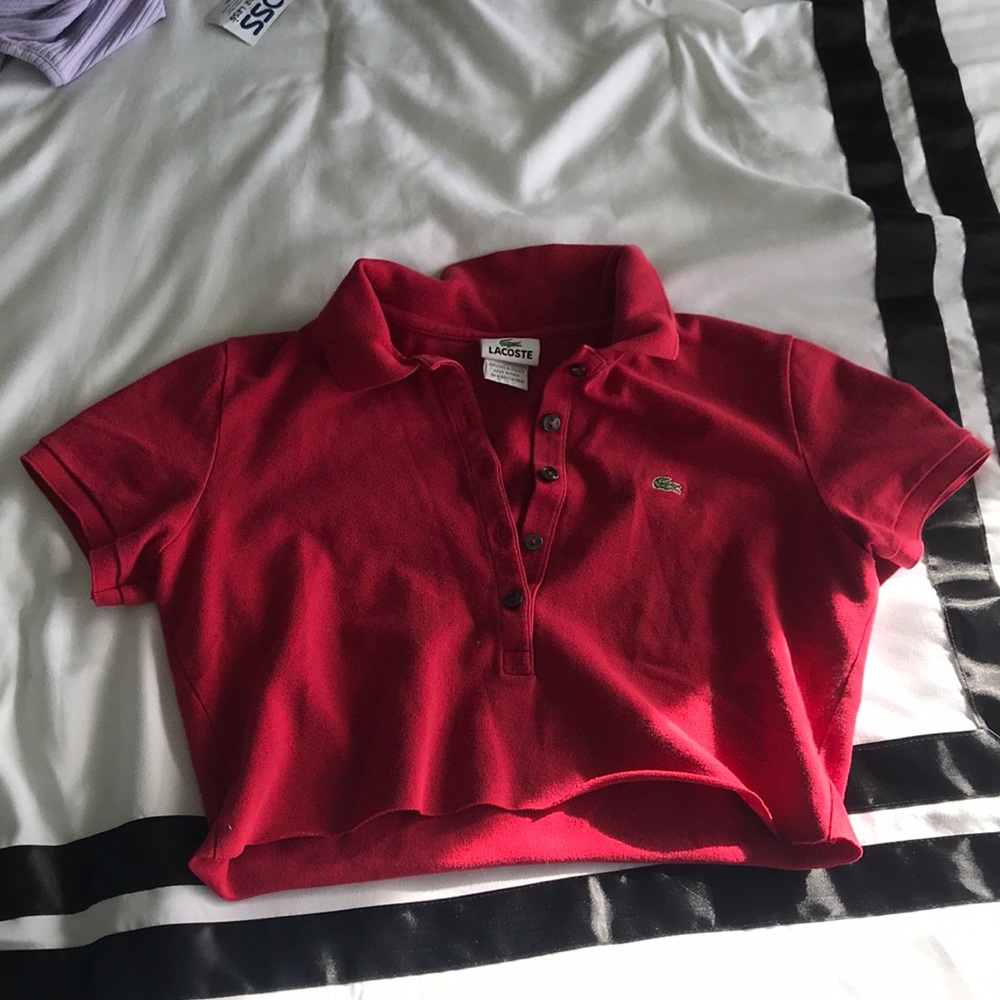 cropped Lacoste polo shirt